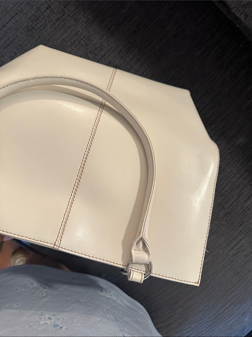 Wilsons Leather Cream Leather Tote - Picture 8 of 8